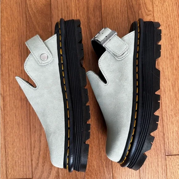 Dr. Martens Sage Green Suede - Picture 3 of 5